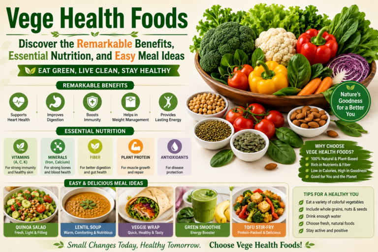 Vege Health Foods Discover the Remarkable Benefits, Essential Nutrition, and Easy Meal Ideas